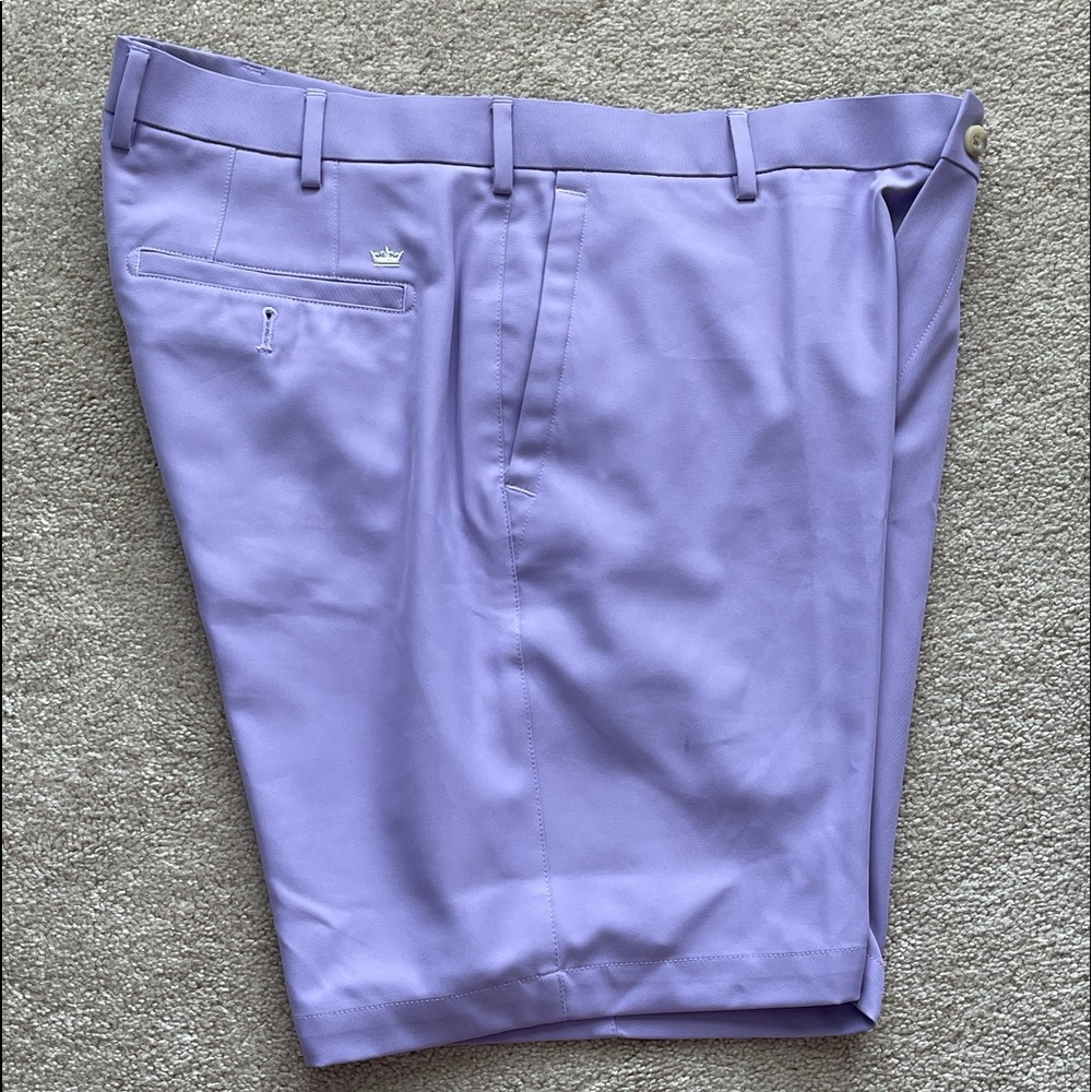 Peter Millar Crown Sport Shorts in Lavender - 34